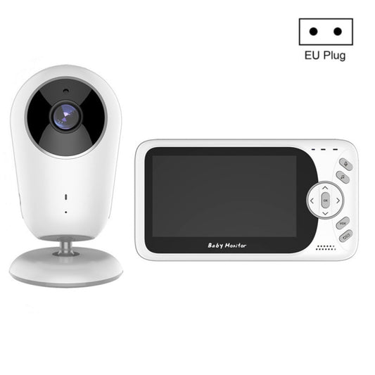 VB608 4.3 inch Wireless Video Baby Monitor IR LED Night Vision Intercom Surveillance Camera(EU Plug) - Security by buy2fix | Online Shopping UK | buy2fix
