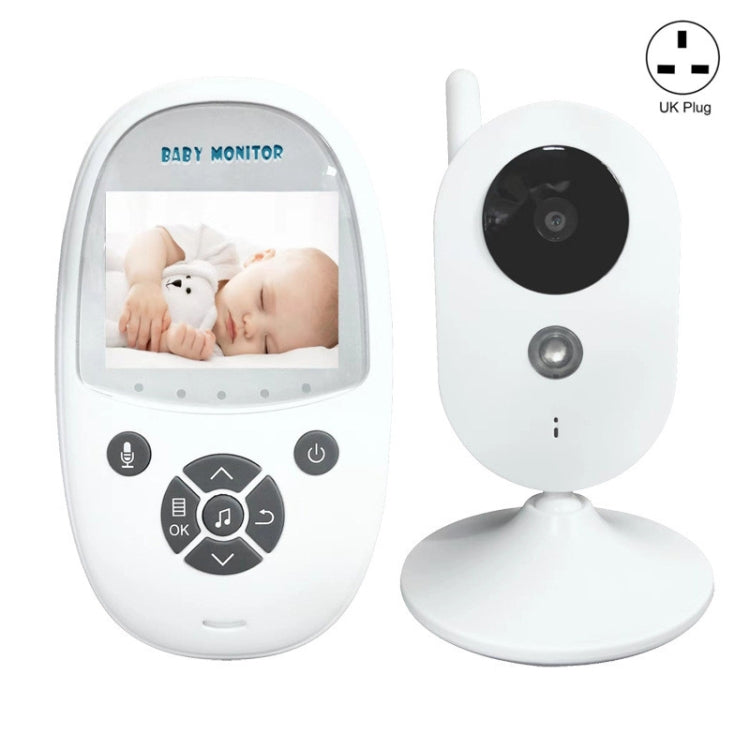 ZR302 2.4GHz Digital Video Smart Baby Monitor Night Vision Camera, Music Player, Two Way Intercom Function(UK Plug) - Security by buy2fix | Online Shopping UK | buy2fix