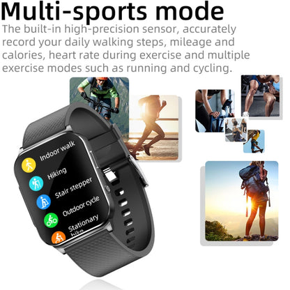 EP03 1.83 inch Color Screen Smart Watch,Support Heart Rate Monitoring / Blood Pressure Monitoring(Silver) - Smart Wear by buy2fix | Online Shopping UK | buy2fix