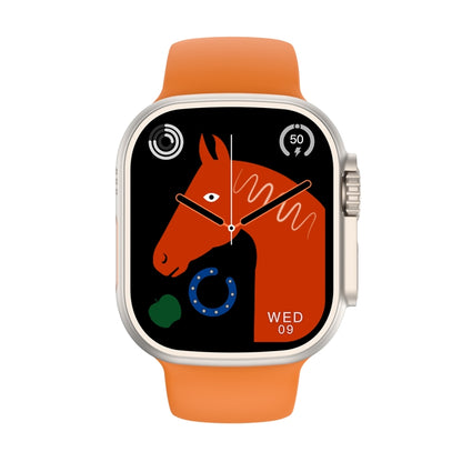 Ultra9 2.1 inch Color Screen Smart Watch,Support Heart Rate Monitoring / Blood Pressure Monitoring(Orange) - Smart Wear by buy2fix | Online Shopping UK | buy2fix