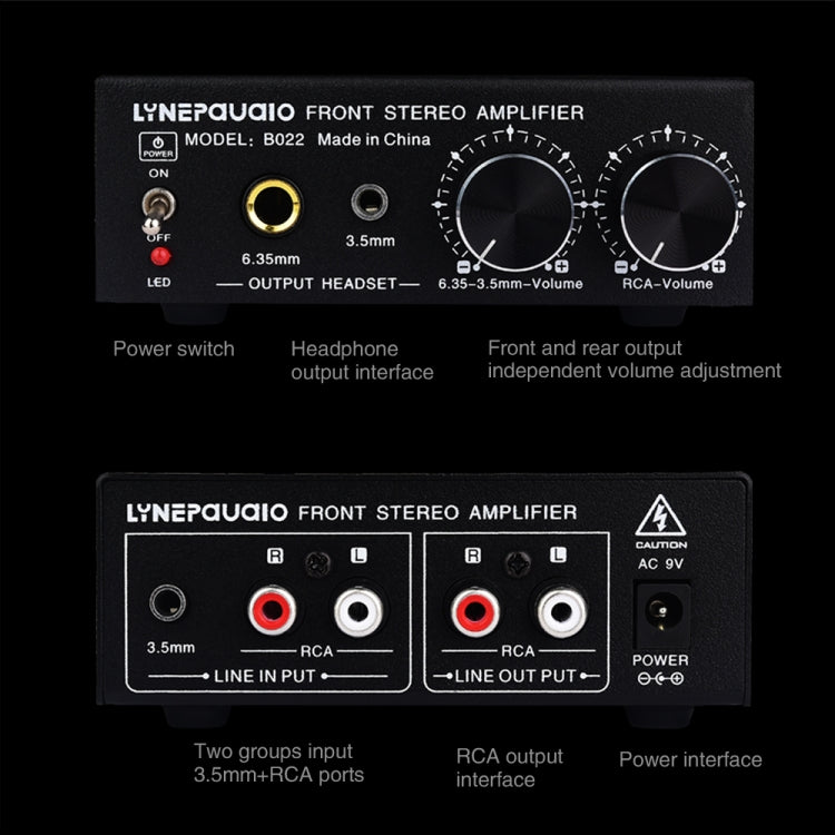 Pre-Stereo Signal Amplifier Volume Booster Headphones Active Speaker Preamp Audio Amplifier - Consumer Electronics by buy2fix | Online Shopping UK | buy2fix