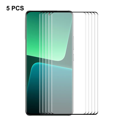 For Xiaomi 13 Pro / 13 Ultra 5pcs ENKAY Hat-Prince Heat Bending Side Glue Tempered Glass Full Film - 13 Pro Tempered Glass by ENKAY | Online Shopping UK | buy2fix