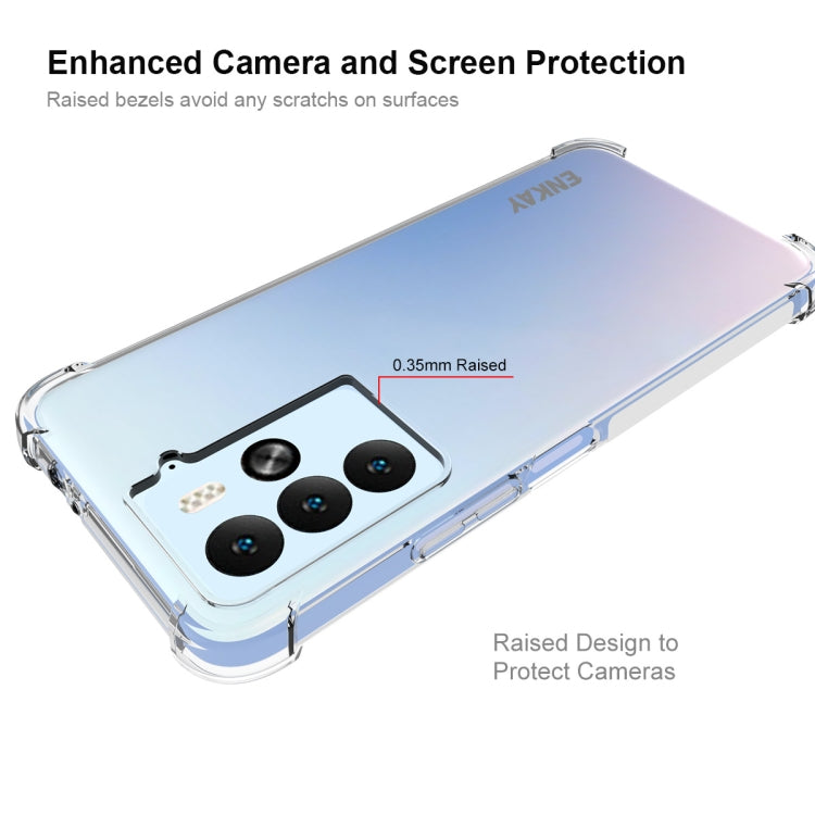 For HTC U23 Pro ENKAY Hat-Prince Transparent TPU Shockproof Phone Case - HTC by ENKAY | Online Shopping UK | buy2fix