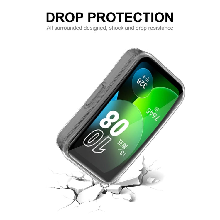 For Huawei Band 8 / 9 ENKAY Hat-Prince Full Coverage Transparent Soft TPU Watch Case with Screen Protection - Watch Cases by ENKAY | Online Shopping UK | buy2fix