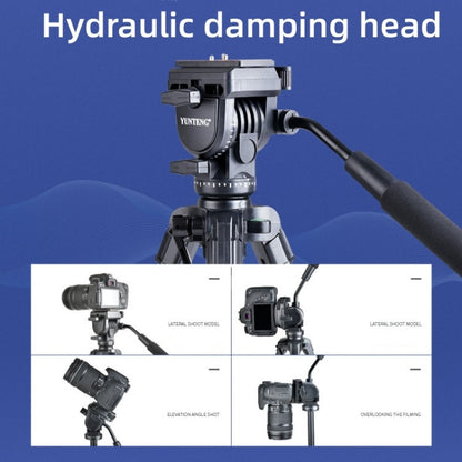 YUNTENG VCT-6006 Professional Hydraulic Head Aluminum Tripod - Tripods by buy2fix | Online Shopping UK | buy2fix