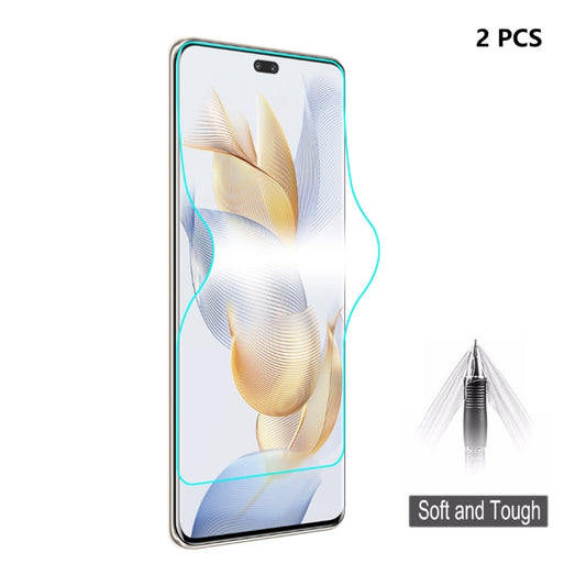 For Honor 90 Pro 2pcs ENKAY Full Glue Soft Explosion-proof Hydrogel Film - For Huawei by ENKAY | Online Shopping UK | buy2fix