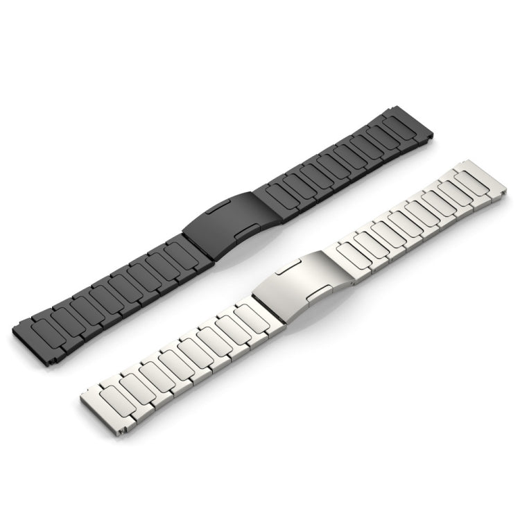 For Xiaomi MI Watch Color 2 22mm I-Shaped Titanium Alloy Watch Band(Black) - Watch Bands by buy2fix | Online Shopping UK | buy2fix