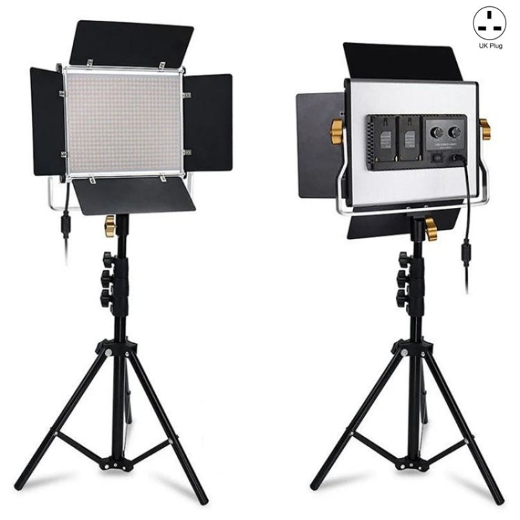 VLOGLITE W660S For Video Film Recording 3200-6500K Lighting LED Video Light With Tripod, Plug:UK Plug -  by buy2fix | Online Shopping UK | buy2fix