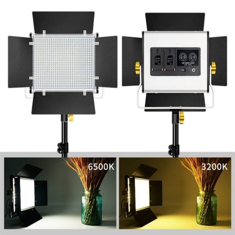 VLOGLITE W660S For Video Film Recording 3200-6500K Lighting LED Video Light With Tripod, Plug:EU Plug -  by buy2fix | Online Shopping UK | buy2fix
