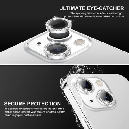 For iPhone 13 / 13 mini ENKAY AR Anti-reflection Individual Diamond Ring Camera Lens Glass Full Film(Golden) - iPhone 13 Tempered Glass by ENKAY | Online Shopping UK | buy2fix