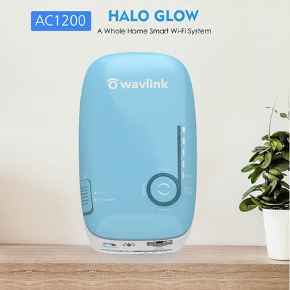 WAVLINK WN576K1 AC1200 Household WiFi Router Network Extender Dual Band Wireless Repeater, Plug:AU Plug (Blue) - Wireless Routers by WAVLINK | Online Shopping UK | buy2fix