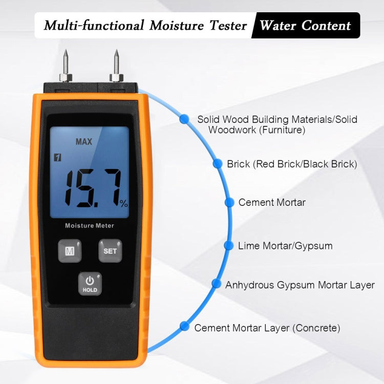 RZ660 Professional Wood Moisture Humidity Meter Digital Tester - Consumer Electronics by buy2fix | Online Shopping UK | buy2fix