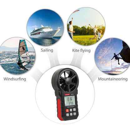 WINTACT WT87A Portable Anemometer Thermometer Wind Speed Gauge Meter - Tachometers & Anemometer by Wintact | Online Shopping UK | buy2fix