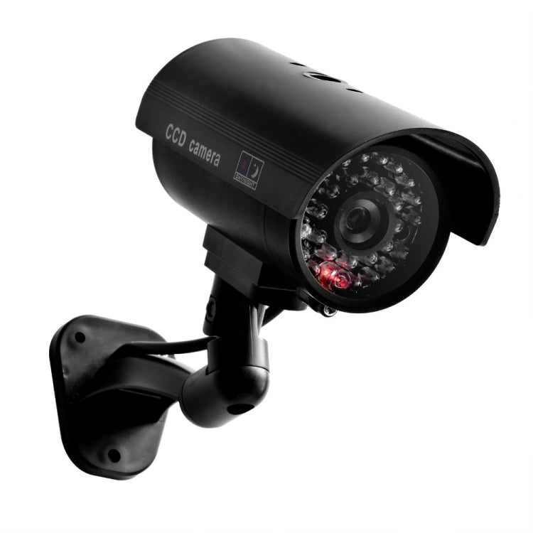 Waterproof Dummy CCTV Camera With Flashing LED For Realistic Looking for Security Alarm(Silver) - Security by buy2fix | Online Shopping UK | buy2fix
