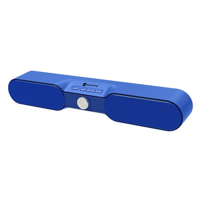 New Rixing NR4017 Portable 10W Stereo Surround Soundbar Bluetooth Speaker with Microphone(Blue) - Desktop Speaker by New Rixing | Online Shopping UK | buy2fix