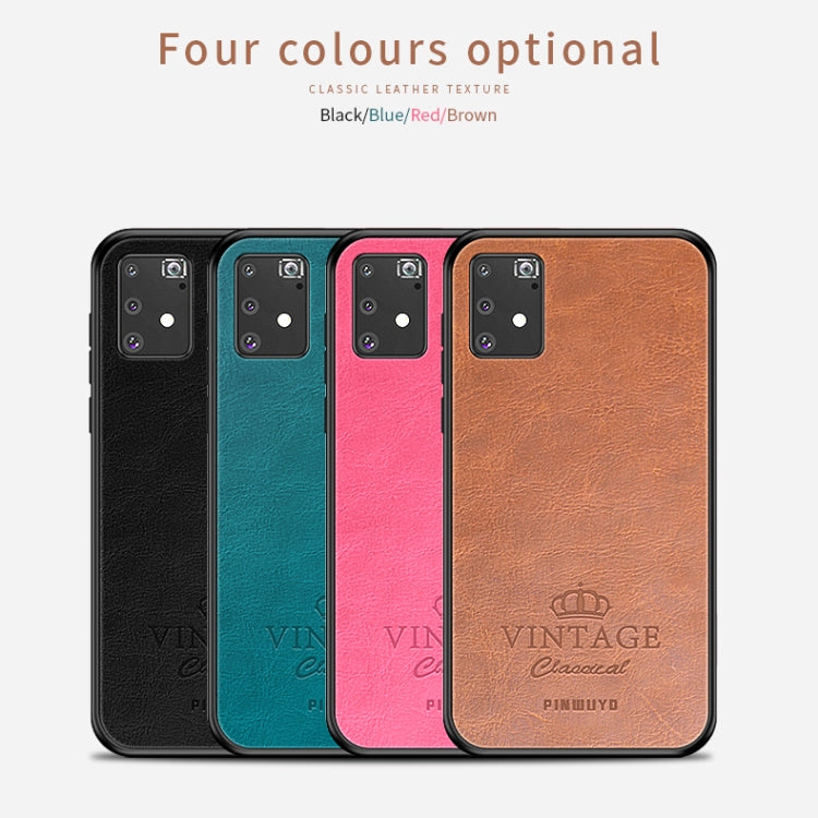 For Galaxy A91 / S10 Lite PINWUYO Pin Rui Series Classical Leather Texture PC + TPU Waterproof  Anti-fall All-inclusive Protective Case Shell(Brown) - Galaxy Phone Cases by PINWUYO | Online Shopping UK | buy2fix