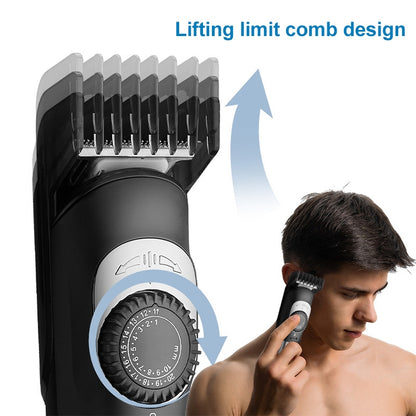 VGR V-088 5W USB Stylish Man Stylish Sharp Tool Hair Clipper with Multi-size Fine Adjustment - Hair Trimmer by VGR | Online Shopping UK | buy2fix