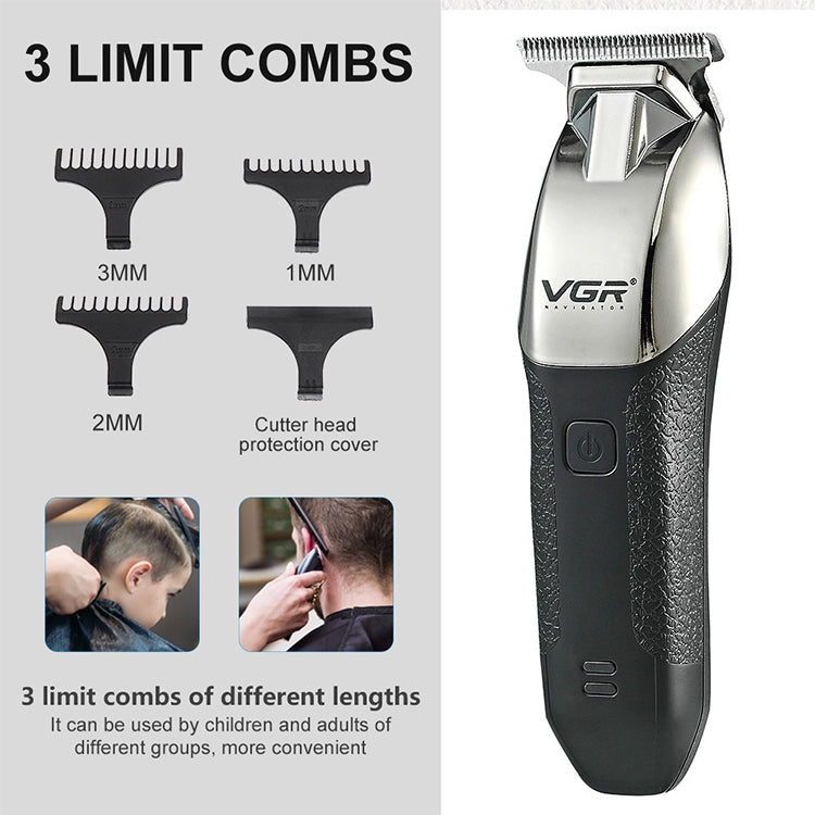 VGR V-171 5W USB Portable Push White Electric Clippers - Hair Trimmer by VGR | Online Shopping UK | buy2fix