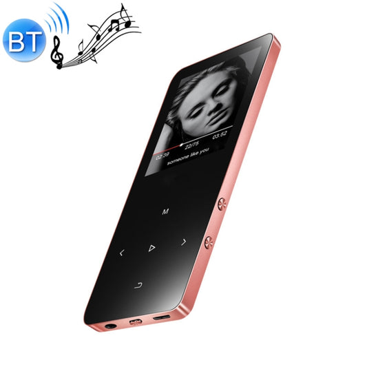X2 16GB 1.8 inch Touch Screen Metal Bluetooth MP3 MP4 Hifi Sound Music Player (Rose Gold) - Consumer Electronics by buy2fix | Online Shopping UK | buy2fix