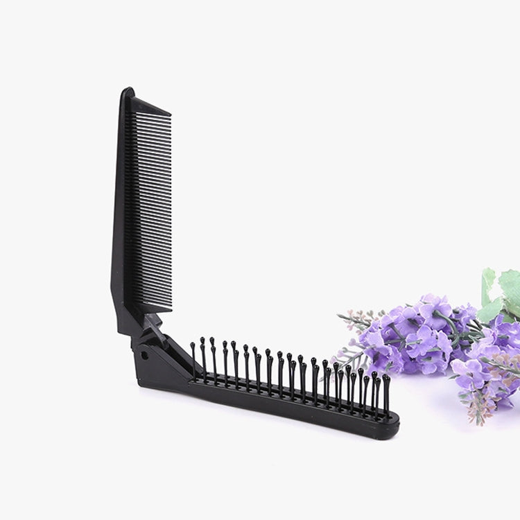 Portable Travel Folding Comb Anti-static Massage Comb(Black) - Hair Trimmer by buy2fix | Online Shopping UK | buy2fix