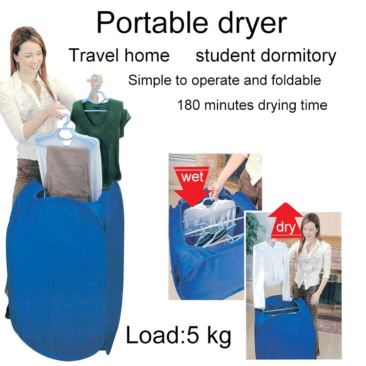 Foldable Free Installation Portable Household Mini Clothes Dryer(Blue) - Home & Garden by buy2fix | Online Shopping UK | buy2fix