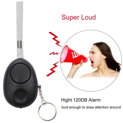 120dB Key Anti-lost Alarm Anti-wolf Alarm with LED Light(White) - Security by buy2fix | Online Shopping UK | buy2fix