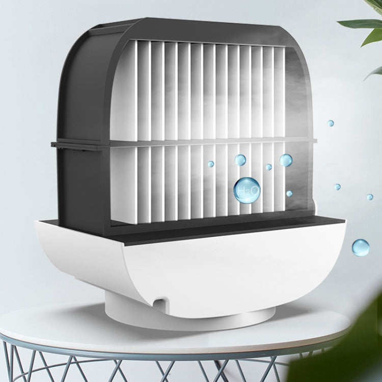Mini Multifunctional Humidification Aromatherapy Fan Portable Office Home Desktop Air Conditioner Fan(Sky White) - Consumer Electronics by buy2fix | Online Shopping UK | buy2fix