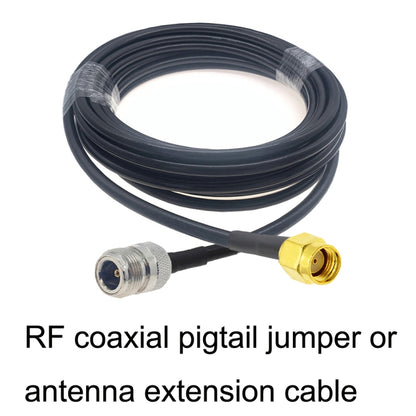 RP-SMA Male to N Female RG58 Coaxial Adapter Cable, Cable Length:5m - Connectors by buy2fix | Online Shopping UK | buy2fix