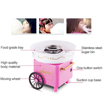 Retro Trolley Mini Cotton Candy Machine, Specification:European Regulations 220 V(Red) - Home & Garden by buy2fix | Online Shopping UK | buy2fix