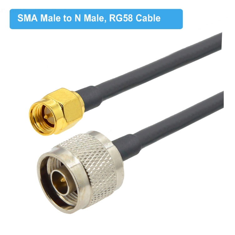 SMA Male to N Male RG58 Coaxial Adapter Cable, Cable Length:10m - Connectors by buy2fix | Online Shopping UK | buy2fix