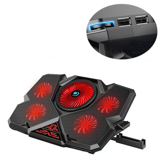 CoolCold 5V Speed Control Version Gaming Laptop Cooler Notebook Stand,Spec: Red Basic Model - Computer & Networking by CoolCold | Online Shopping UK | buy2fix