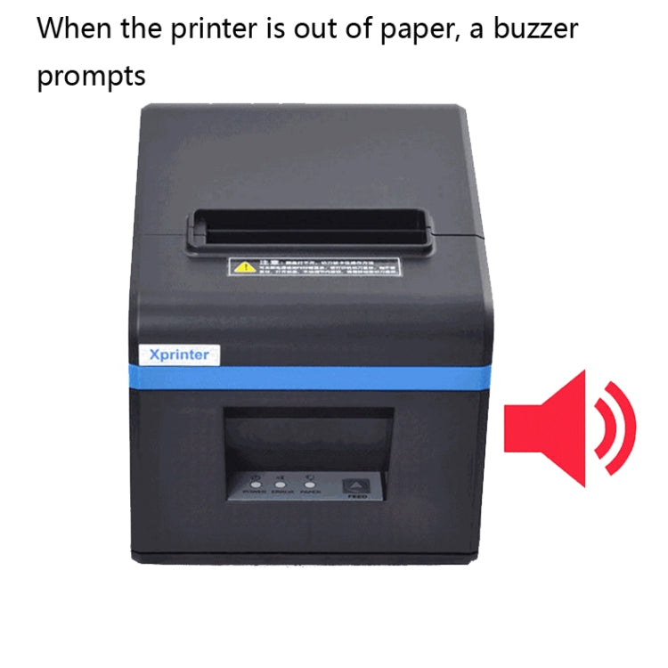 Xprinter XP-N160II Thermal Ticket Printing Machine Bluetooth Receipt Printer, Style:EU Plug(Gray) - Consumer Electronics by Xprinter | Online Shopping UK | buy2fix