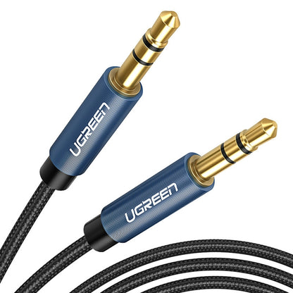 Ugreen AV112 Audio Cable 3.5mm Speaker Line Aux Cable, Length:1m(Blue) -  by Ugreen | Online Shopping UK | buy2fix
