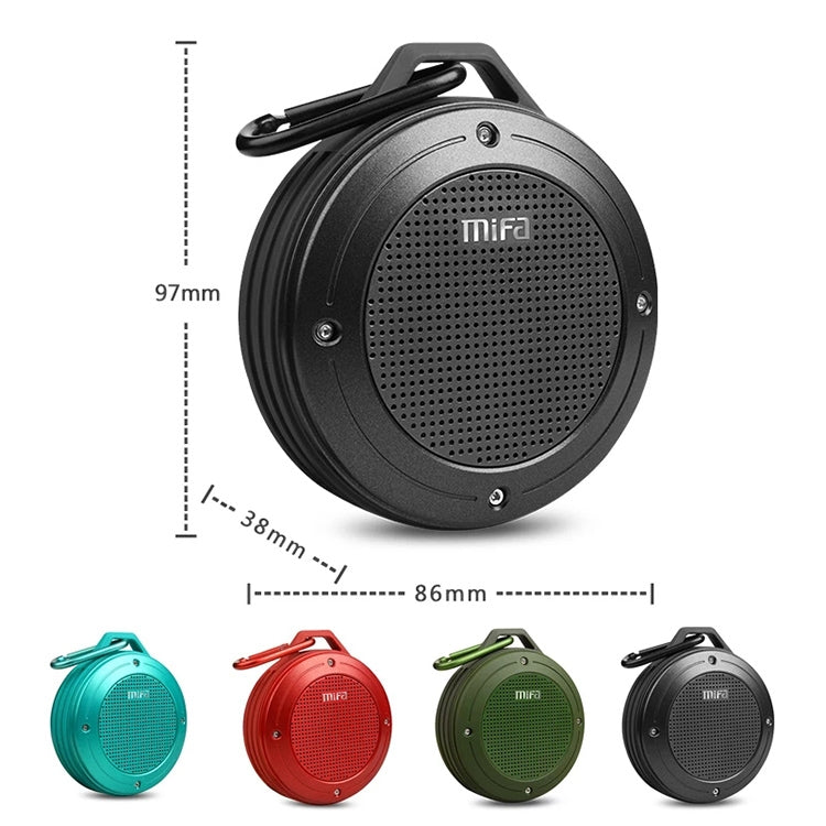 mifa IXP6 Waterproof Mini Portable Bass Wireless Bluetooth Speaker Built-in Mic(red) - Mini Speaker by mifa | Online Shopping UK | buy2fix