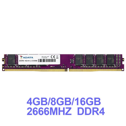 ADATA DDR4 2666 Desktop Computer Memory Module, Memory Capacity: 8GB - RAMs by ADATA | Online Shopping UK | buy2fix