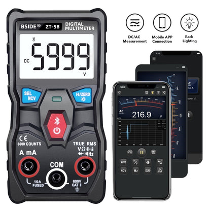 BSIDE ZT-5B Smart Bluetooth 6000 Words Automatic Range Digital Multimeter - Digital Multimeter by BSIDE | Online Shopping UK | buy2fix