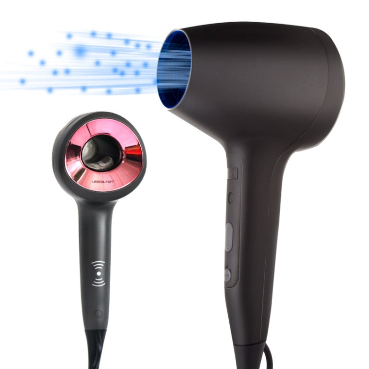 Lescolton 9809 Household Smart High-power Cold Hot Wind Leafless Negative Ion Hair Dryer with Hair Comb, Plug Type:EU Plug(Black) - Home & Garden by Lescolton | Online Shopping UK | buy2fix