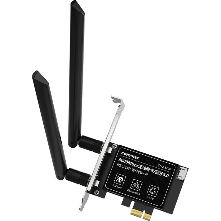 COMFAST Gaming Game 3000Mbps Gigabit Dual-Frequency Wireless Desktop Computer PCIE Wireless Network Card, Coverage: AX200 - Add-on Cards by COMFAST | Online Shopping UK | buy2fix