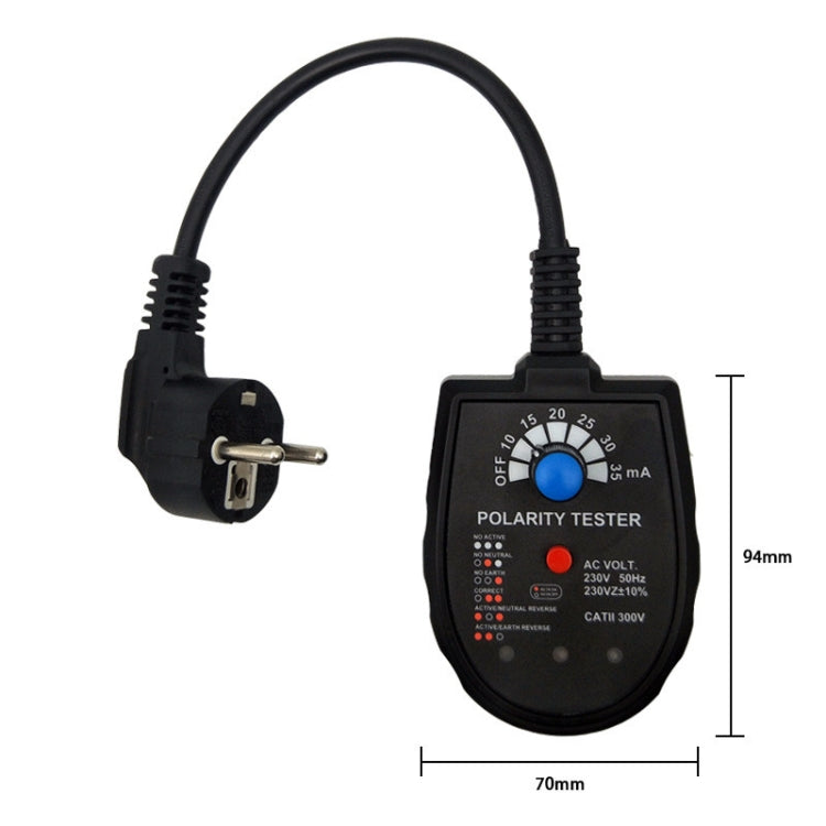 S2001 Socket Phase Detector Multi-Function Three-Phase Loop Socket Circuit Leakage Detector, EU Plug - Consumer Electronics by buy2fix | Online Shopping UK | buy2fix