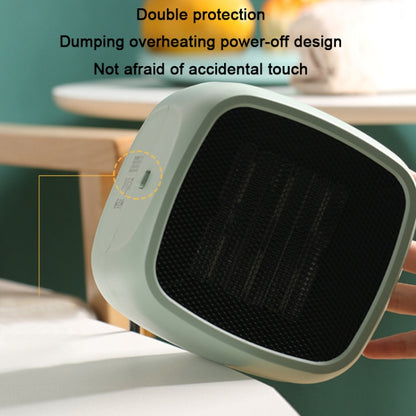 Home Desktop Mini Portable PTC Dumping Power-off Heater, Specification:US Plug(Green) -  by buy2fix | Online Shopping UK | buy2fix