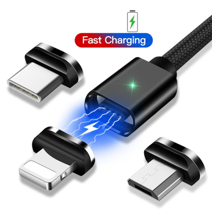 2 PCS ESSAGER Smartphone Fast Charging and Data Transmission Magnetic Cable with Micro USB Magnetic Head, Cable Length: 2m(Black) - Mobile Accessories by buy2fix | Online Shopping UK | buy2fix