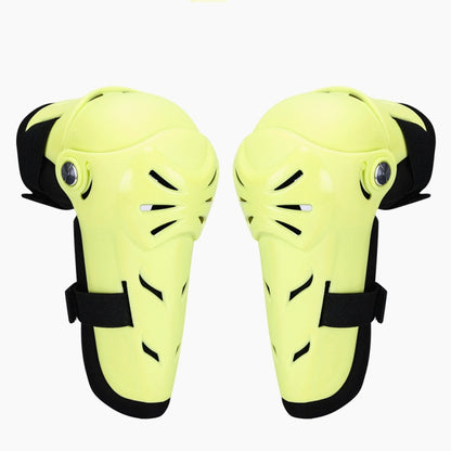 SULAITE Outdoor Sports Protective Gear Motocross Riding Motorsport Elbow Knee Pads, Specification: Free Size(Fluorescent Green) - Protective Gear by SULAITE | Online Shopping UK | buy2fix