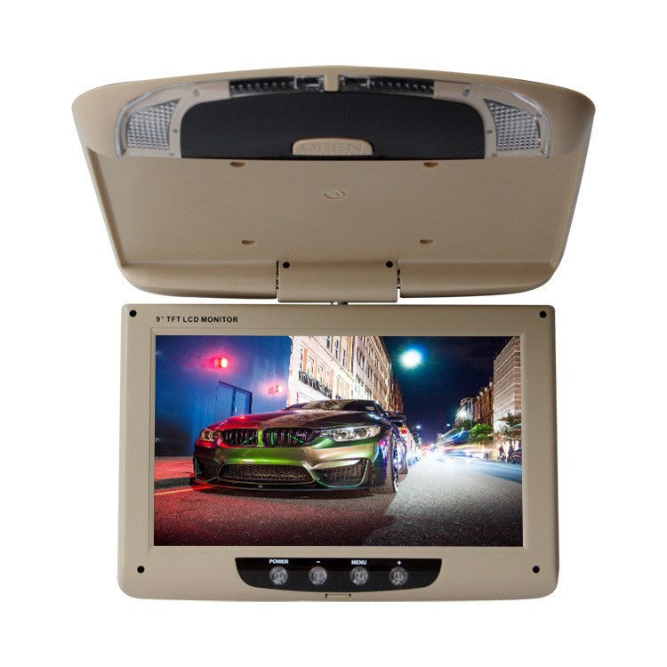 9 Inch Car HD Car Reversing Display Car Ceiling Display(Beige) - Car Monitor by buy2fix | Online Shopping UK | buy2fix