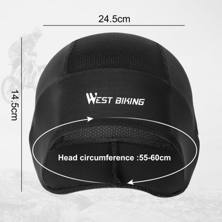 WEST BIKING Summer Riding Ice Silk Cap Windproof Hood Thin Inner Cap Breathable And Quick-Drying Helmet Lining Cap, Size: One Size(Gray) - Protective Helmet & Masks by WEST BIKING | Online Shopping UK | buy2fix