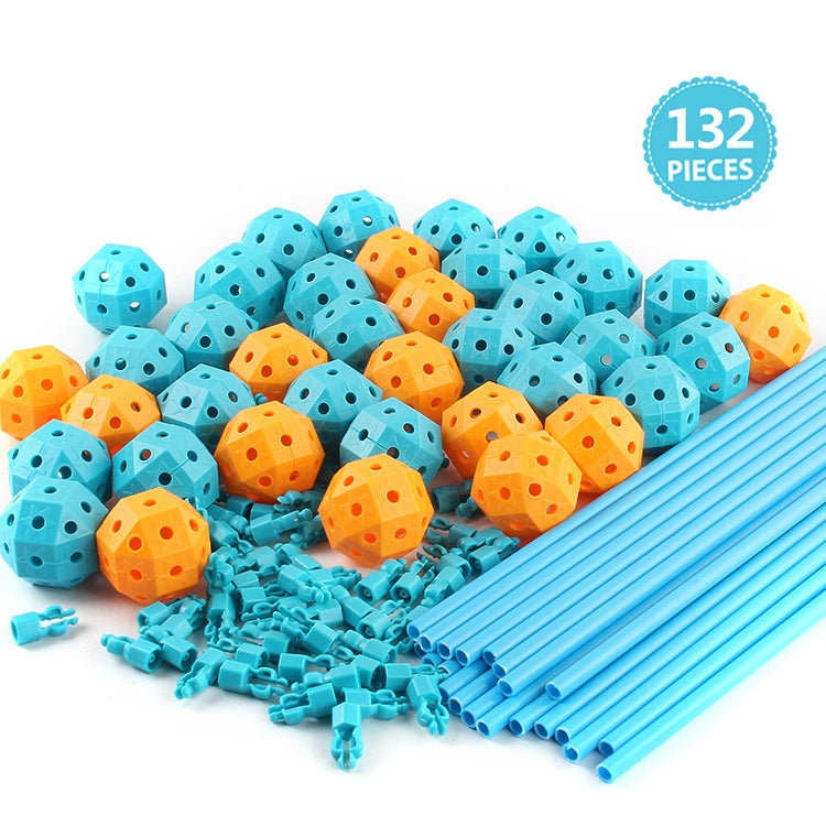 132 in 1 DIY Tent Toy Assembling Play House DIY Children Tent Building Toy(  Square-Blue) - Toy Sports by buy2fix | Online Shopping UK | buy2fix