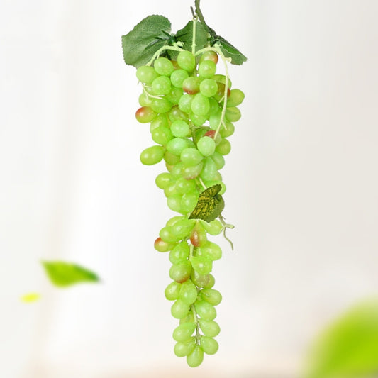 2 Bunches 110 Green Grapes Simulation Fruit Simulation Grapes PVC with Cream Grape Shoot Props - Camera Accessories by buy2fix | Online Shopping UK | buy2fix