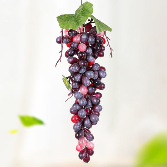 2 Bunches 110 Granules Agate Grapes Simulation Fruit Simulation Grapes PVC with Cream Grape Shoot Props - Camera Accessories by buy2fix | Online Shopping UK | buy2fix