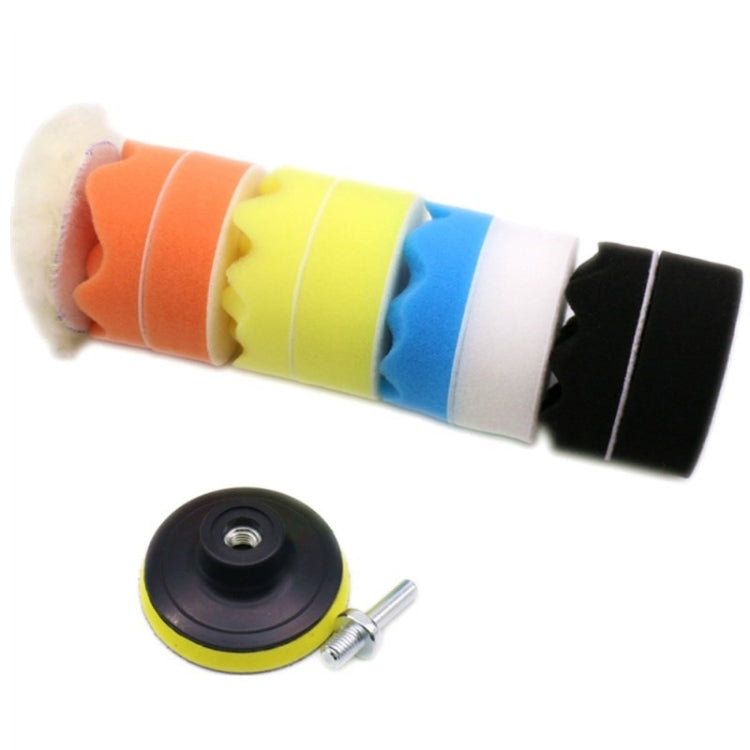 7 Inch 11 In 1 3-7 Inch Car Polishing and Waxing Sponge Plate Sponge Pad Set - Polishing Machine & Accessories by buy2fix | Online Shopping UK | buy2fix