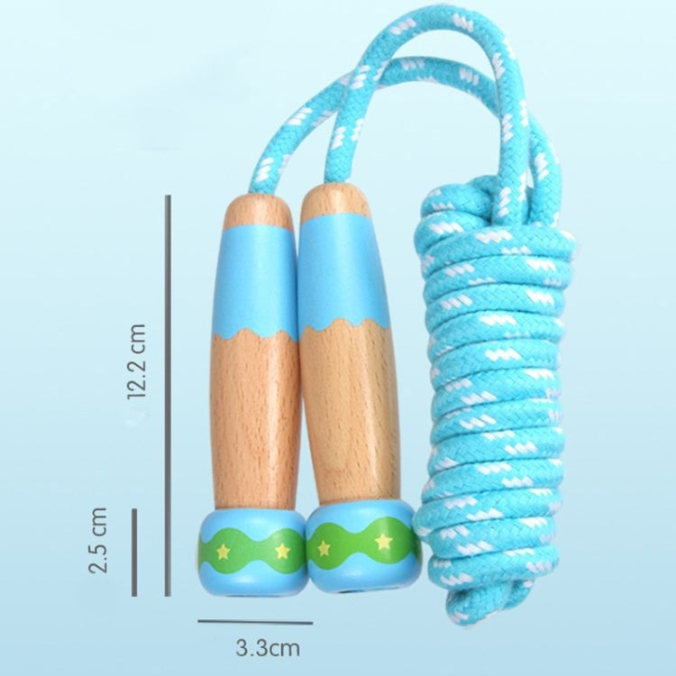Wooden Children Skipping Rope Kindergarten Pupils Beginners Adjustable Skipping Rope, Length: 2.7m(White) - Toy Sports by buy2fix | Online Shopping UK | buy2fix