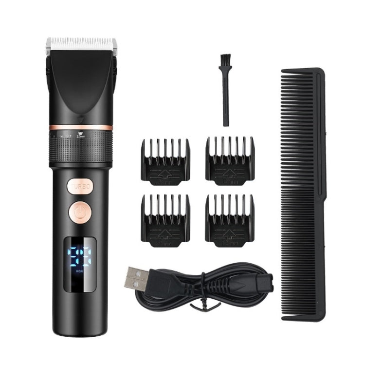 TURBO Men Electric Hair Trimmer LCD Digital Display Hair Clipper - Hair Trimmer by TURBO | Online Shopping UK | buy2fix